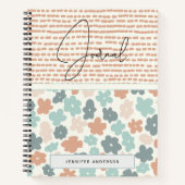 Personalisiert Boho Pastel Floral Fun Journal Notizblock (Vorderseite)