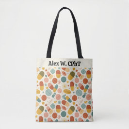 Personalisiert Boho Pharmacy Tote Bag Stars Tasche