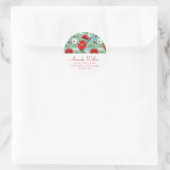 Personalisiert Boho Poppy Round Stickers (Tasche)