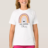 Personalisiert Boho Rainbow Big Sister