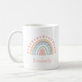 Personalisiert Boho Rainbow Kaffeetasse
