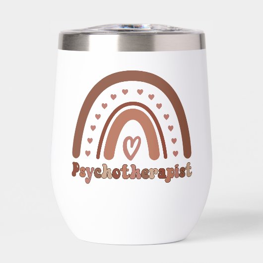 Personalisiert Boho Rainbow Psychotherapeut (Vorderseite)