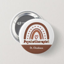 Personalisiert Boho Rainbow Psychotherapeut