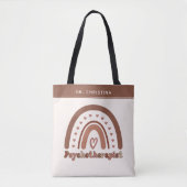 Personalisiert Boho Rainbow Psychotherapeut Tasche (Vorderseite)