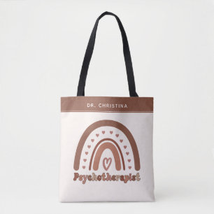 Personalisiert Boho Rainbow Psychotherapeut Tasche