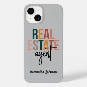 Personalisiert Boho Real Anwesen Agent Geschenk Case-Mate iPhone 14 Hülle