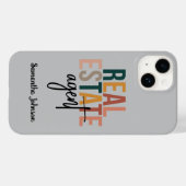 Personalisiert Boho Real Anwesen Agent Geschenk Case-Mate iPhone Hülle (Rückseite (Horizontal))