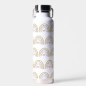 Personalisiert Boho Regenbogen Muster Wasserfarbe Trinkflasche (Vorne)