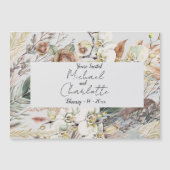 Personalisiert Boho Style Wedding Magneteinladung (Vorderseite)