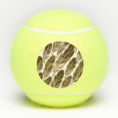 Personalisiert Boho Tennis Ball - Custom Monogram (Rückseite)