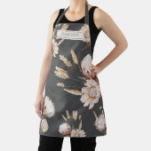 Personalisiert Boho Terracotta Creme Blume Schürze (InSitu)