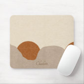 Personalisiert Boho Terracotta Sand Abstrakt Mousepad (Mit Mouse)