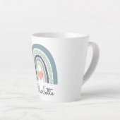 Personalisiert Boho Watercolor Rainbow Milchtasse (Rechte Ecke)