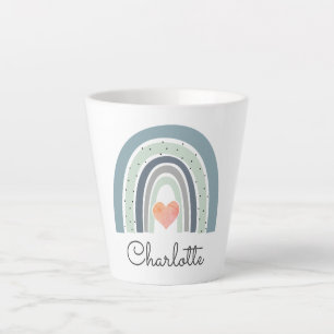 Personalisiert Boho Watercolor Rainbow Milchtasse