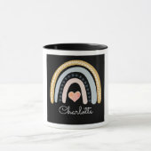 Personalisiert Boho Watercolor Rainbow Tasse (Zentrum)