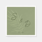 Personalisiert Boho Wedding Serviette (Vorderseite)