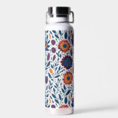 Personalisiert Boho, weiß Trinkflasche (Rückseite)