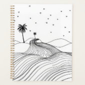 Personalisiert Boho Wüste Print Planer (Vorderseite)