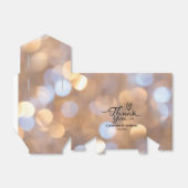 Personalisiert Bokeh Wedding Vielen Dank Geschenkschachtel (Ungefaltet)