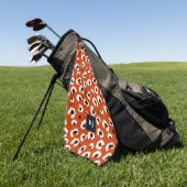Personalisiert Bold Leopard Mit Monogramm Golfhandtuch (Gras)