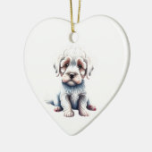 Personalisiert Bolognese Puppy Keramik Ornament (Links)