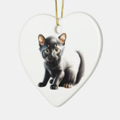 Personalisiert Bombay Kitten Keramik Ornament (Links)