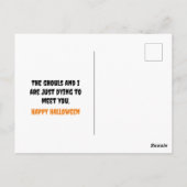 Personalisiert-Boo-Crew Halloween Postkarte (Rückseite)