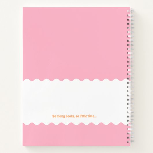 Personalisiert Book Lovers Reading Journal Notizblock (Rückseite)