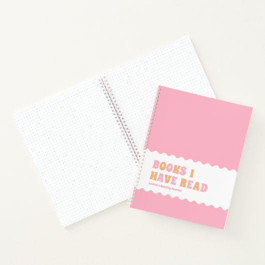 Personalisiert Book Lovers Reading Journal Notizblock (Innenseite)