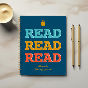Personalisiert Book Lovers Reading Journal Notizblock
