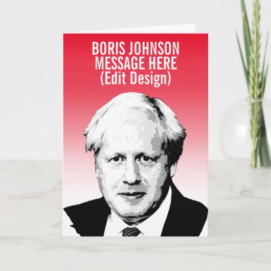 PERSONALISIERT BORIS JOHNSON KARTE (Vorderseite)
