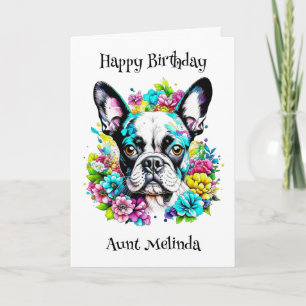 Personalisiert Boston Terrier Birthday Karte