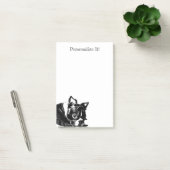 Personalisiert Boston Terrier Post-it Klebezettel (Büro)