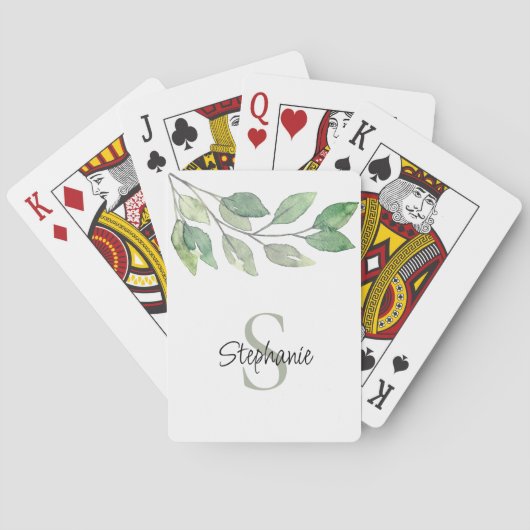 Personalisiert botanisch spielkarten (Rückseite)