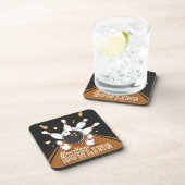 Personalisiert Bowler Strike Bowling Lanes Ball Bu Getränkeuntersetzer (Rechte Seite)