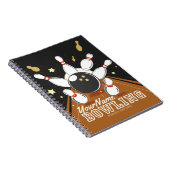 Personalisiert Bowler Strike Bowling Lanes Ball Bu Notizblock (Rechte Seite)
