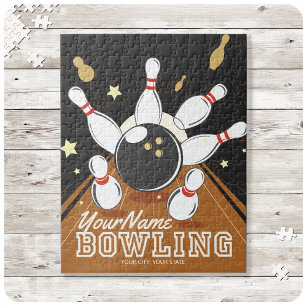 Personalisiert Bowler Strike Bowling Lanes Ball Bu Puzzle