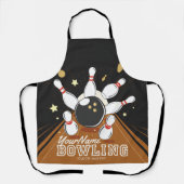 Personalisiert Bowler Strike Bowling Lanes Ball Bu Schürze (Vorderseite)