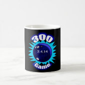 Personalisiert Bowling 300 Game, Blue Ball Graphic Kaffeetasse (Mittel)