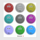Personalisiert Bowling Ball Arsenal Stickers Aufkleber (Blatt)