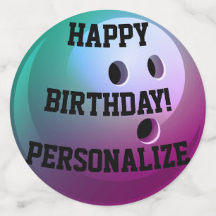 Personalisiert Bowling Ball Happy Birthday Confett Konfetti