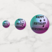 Personalisiert Bowling Ball Happy Birthday Confett Konfetti (Vorderseiten)