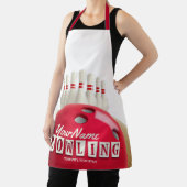 Personalisiert Bowling Ball Lanes Buttone Retro Le Schürze (InSitu)