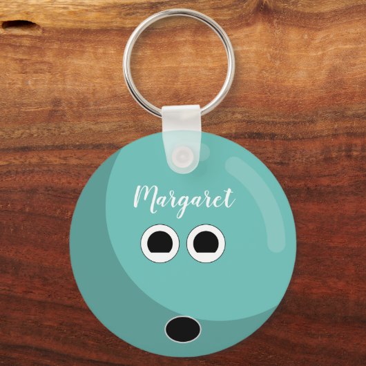 Personalisiert Bowling | Benutzerdefinierte Farben Schlüsselanhänger (Vorderseite)