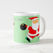 Personalisiert Bowling Holiday-Geschenk Jumbo-Tasse (Vorderseite Rechts)