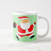 Personalisiert Bowling Holiday-Geschenk Jumbo-Tasse (Rechts)