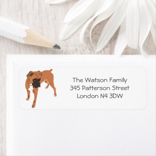 Personalisiert Boxer Dog (Insitu)