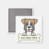 Personalisiert Boxer Magnet (Vorderseite/Rückseite)