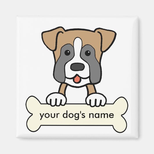 Personalisiert Boxer Magnet (Vorne)