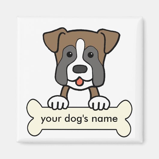 Personalisiert Boxer Magnet (Vorne)